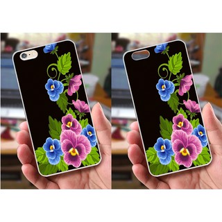 Ốp lưng iPhone 6 Plus / 6S Plus (dẻo viền trắng trong) - Hoa Hồng, Hoa Lan, Hoa Cúc