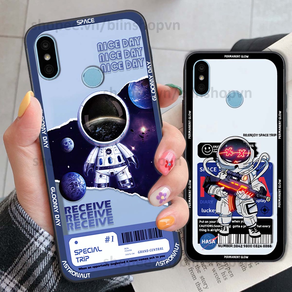 Ốp Xiaomi Redmi 6 Pro / Mi A2 Lite phi hành gia vũ trụ space.x siêu đẹp, thời trang