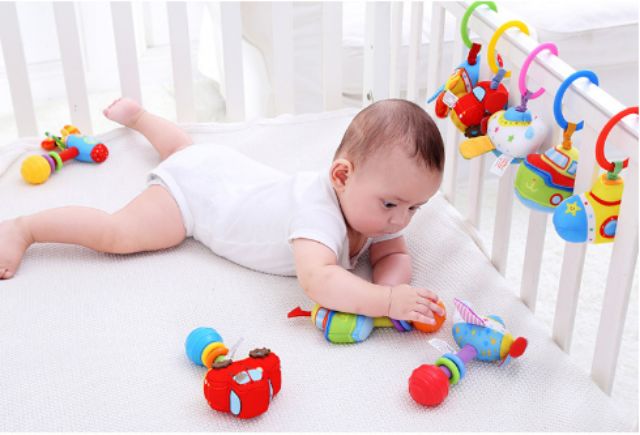 Lục lạc bông, treo nôi xe đẩy Jollybaby cho bé