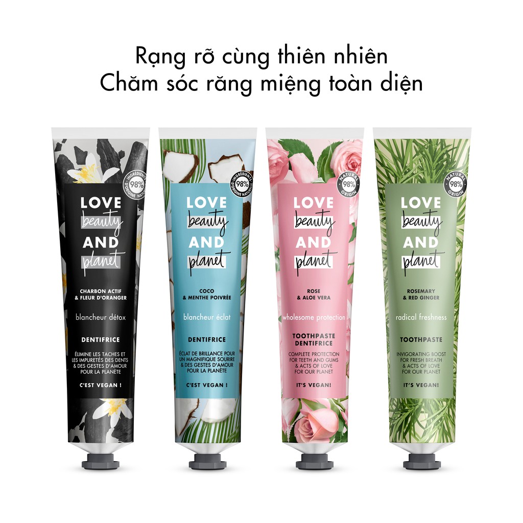 Kem đánh răng Love Beauty And Planet thơm mát sảng khoái 75ml