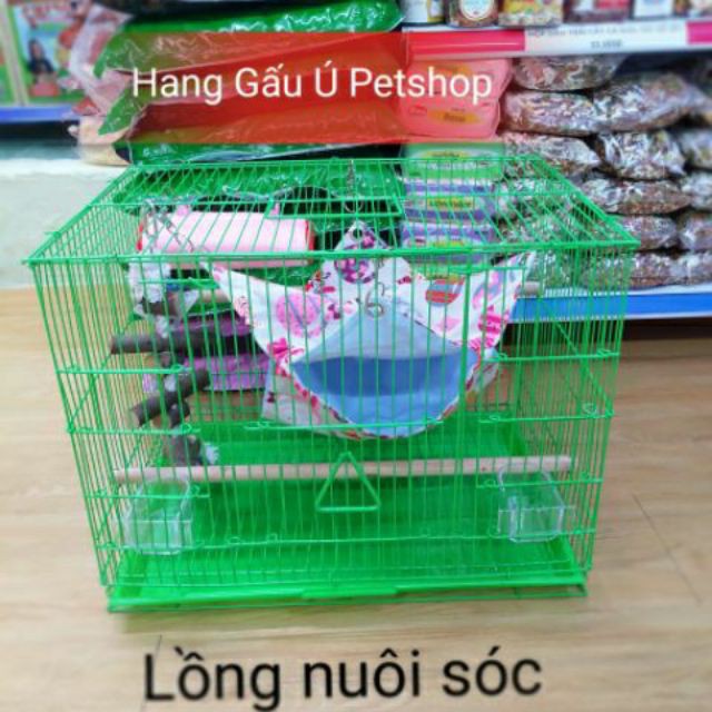 Lồng đơn giản nuôi sóc, chuột lang và thỏ.