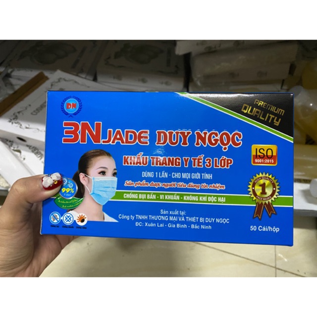 hộp 50 khẩu trang y tế kháng khuẩn  - 4 lớp