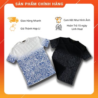 Áo Thun Nam Nữ Cổ Tròn In họa tiết DIOR Cotton mịn mềm thoáng mát ngày hè Form Unisex Thời Trang