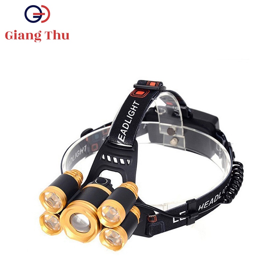 Đèn Pin Đội Đầu Mini Siêu Sáng THU GIANG Kích Thướt Nhỏ Gọn Hỗ Trợ Led Siêu Sáng