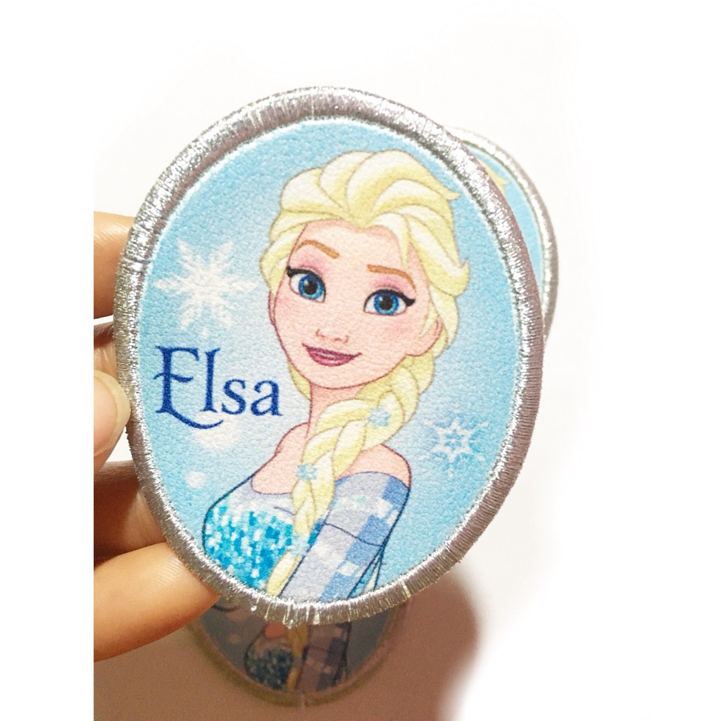 Sticker Ủi, Miếng Pacth Ủi Hình Nữ Hoàng Băng Giá Elsa Dùng Trang Trí Quần Áo, Mũ Nón, Túi Xách Cho Bé