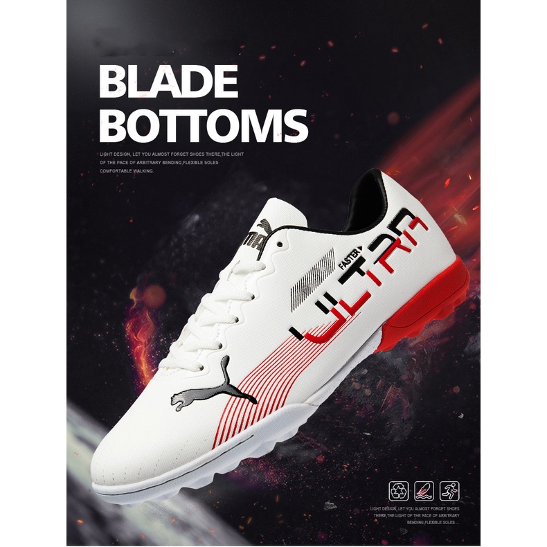 Giày đá bóng đế thấp gai cao su không thấm nước 7 màu tùy chọn kích thước 40-45