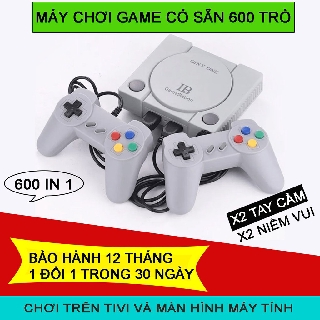 Máy Chơi Game 4 Nút 600 Trò Game Station phiên bản gtay cầm cao cấp nhất thế hệ 2020