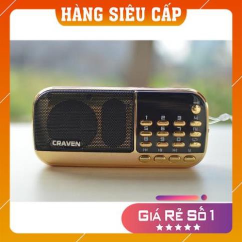 [Hàng xịn] Loa thẻ nhớ Craven CR 836/836S có 2 khe cắm thẻ nhớ - USB - ĐÀI FM -  phát kinh phật đài FM