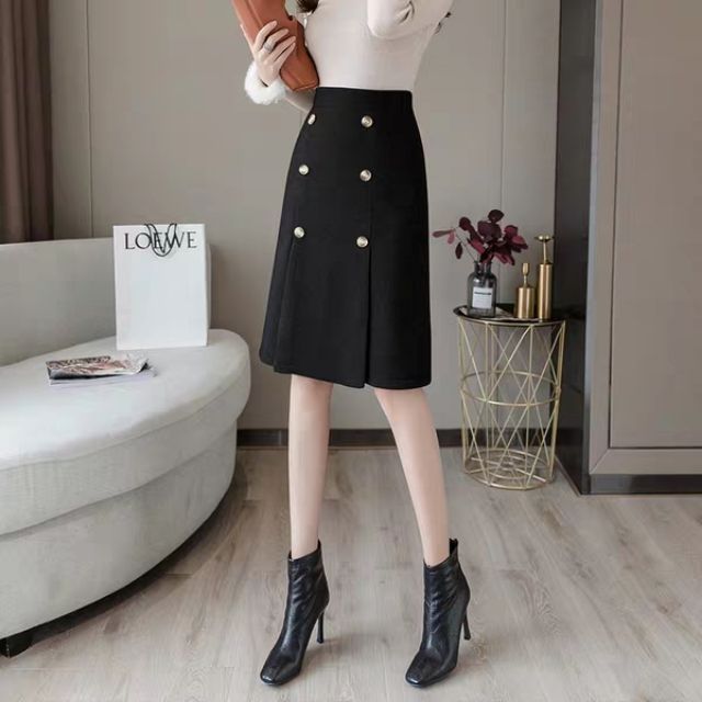(Big size) chân váy dài công sở