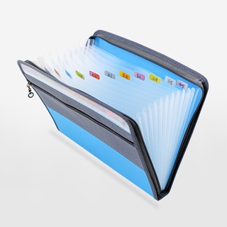 A4 Multi-layer Organ Bag Zipper Information Briefcase Document File Folder Pack