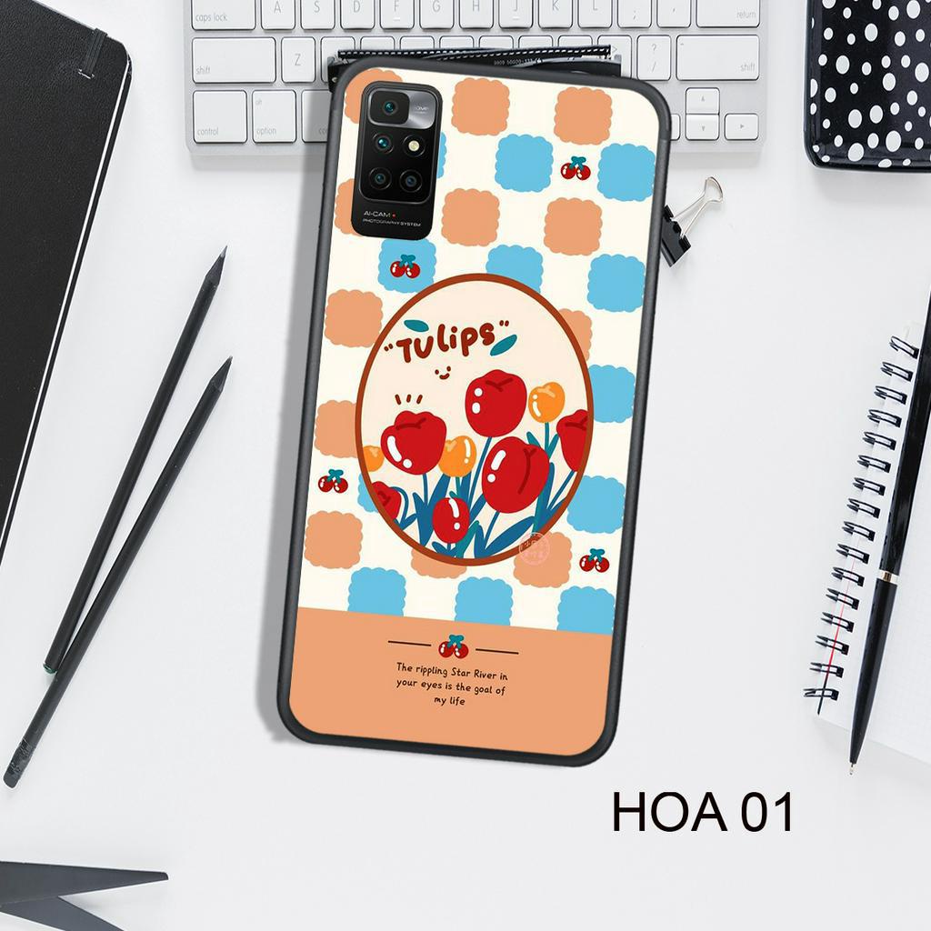Ốp Lưng  XIAOMI  REDMI 10 - REDMI NOTE 10 4G - REDMI NOTE 10 5G, In Hình HOA, Màu Sắc Bắt Mắt.