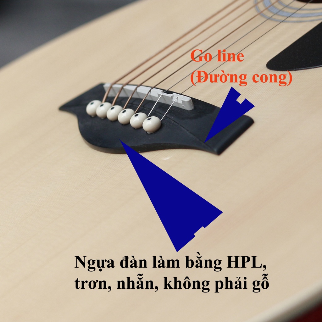 Đàn guitar acoustic Rosen G11 xanh chính hãng 41inch sơn cực đẹp - tặng bao da full phụ kiện- Vinaguitar phân phối