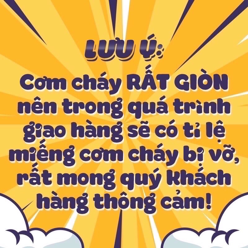 Cơm cháy chiên mắm hành (gói 3 miếng)