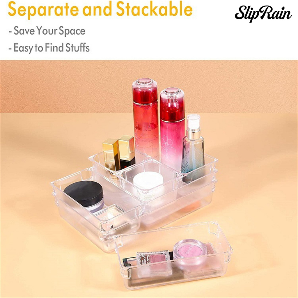 Set 10 Khay Nhựa Chia Ngăn Tủ Đa Năng