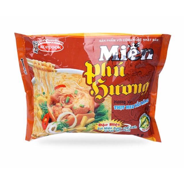 Set 4 Gói MIẾN PHÚ HƯƠNG THỊT BẰM - SƯỜN HEO - THỊT HEO NẤU MĂNG 58G