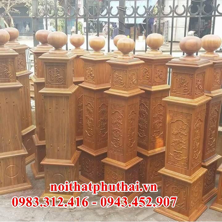 Trụ gỗ cho cầu thang