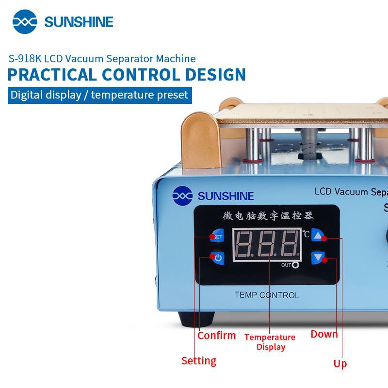Bàn nhiệt máy cắt tách kính màn hình điện thoại Sunshine S-918K/ S-918L