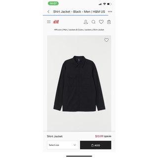 Áo jacket nam H.M hàng bay air săn sale giá cực tốt