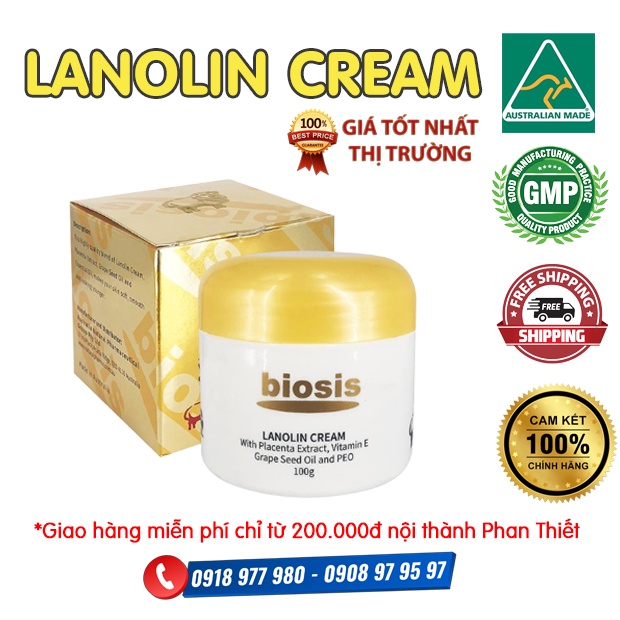 Kem chống lão hóa da Lanolin Cream -  giảm thâm, nám, nếp nhăn. Làm da mềm mịn, ẩm mượt, mang đến làn da tươi khỏe