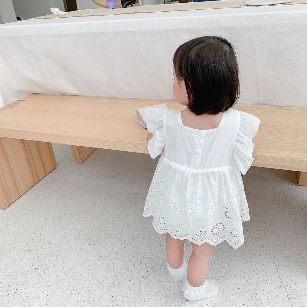 BODY VÁY XINH CHO BÉ NGỰC THÊU