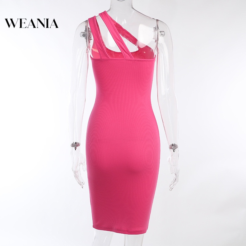 Đầm Trễ Vai Thiết Kế Màu Trơn Thanh Lịch Cho Phái Nữ