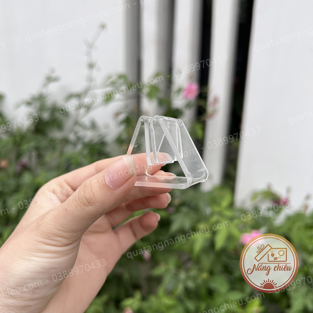 Chân đứng để bàn dành cho bảng hiệu, menu để bàn , bảng giá, kệ đứng cho bảng hiệu shop,  chất liệu mica,