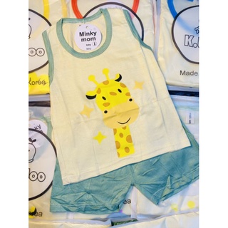 Bộ ba lỗ thun lạnh Minky Mom cho bé