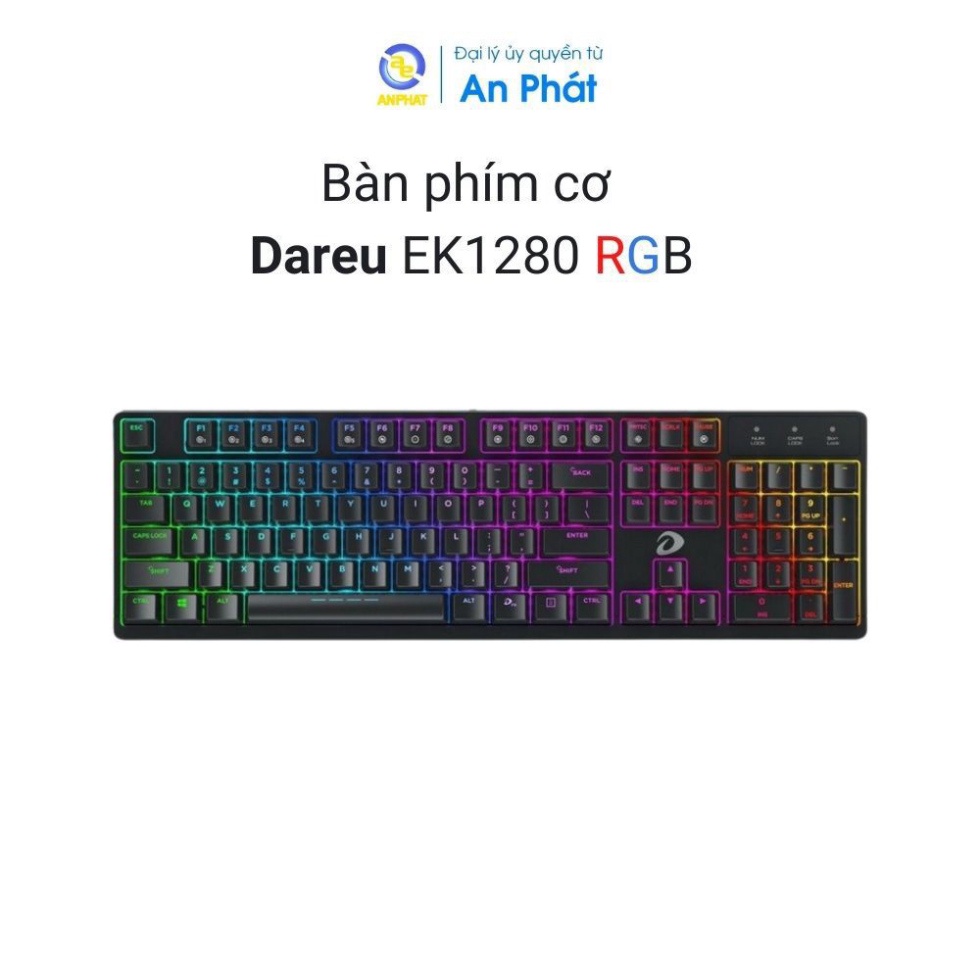 Bàn Phím Cơ Gaming DAREU EK1280 / EK1280S (RGB / Pink White) - Chính hãng BH 24 tháng
