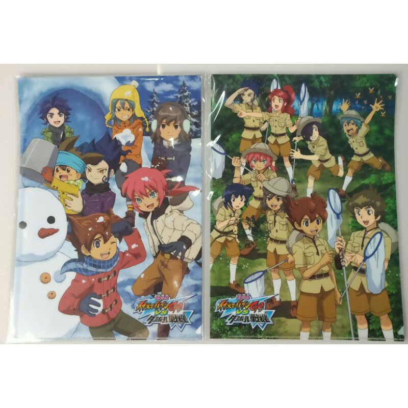 A4 Anime File Inazuma Eleven Go vs Danball Senki W Sản phẩm được cấp phép chính hãng