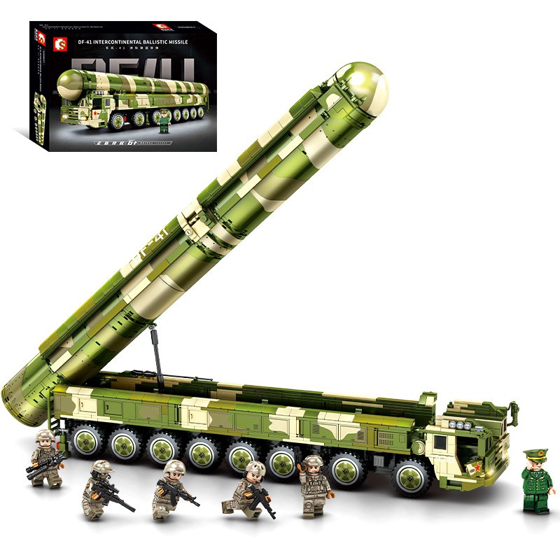 Đồ chơi Lego Lắp ráp Xe Tên lưa địa chất - Sembo Block 105804 intercontinental ballistic - 1585 Mảnh ghép