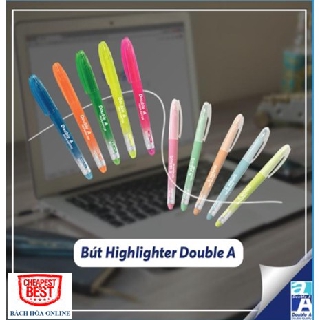 Bút dạ quang màu dịu Double A