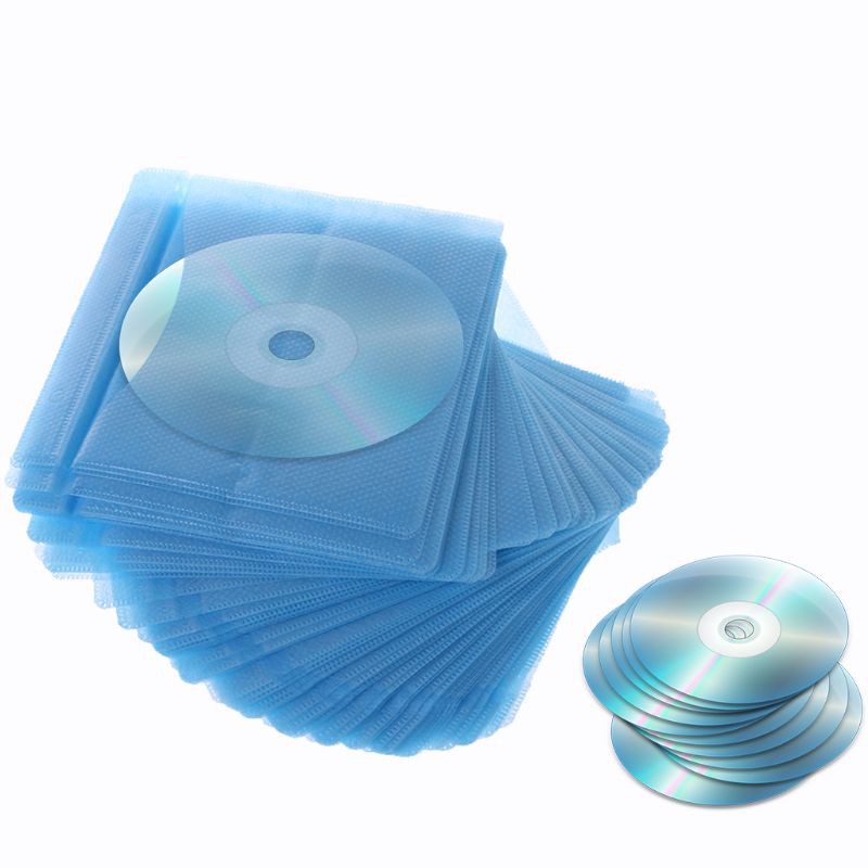 Bộ 100 túi nhựa đựng đĩa CD 2 mặt