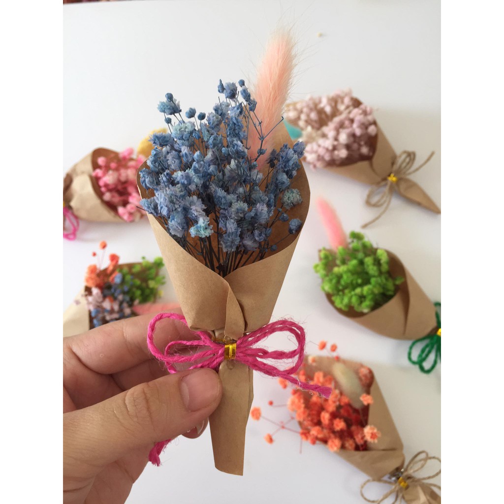 BÓ HOA GIẤY BÁO NHỎ NHIỀU MÀU