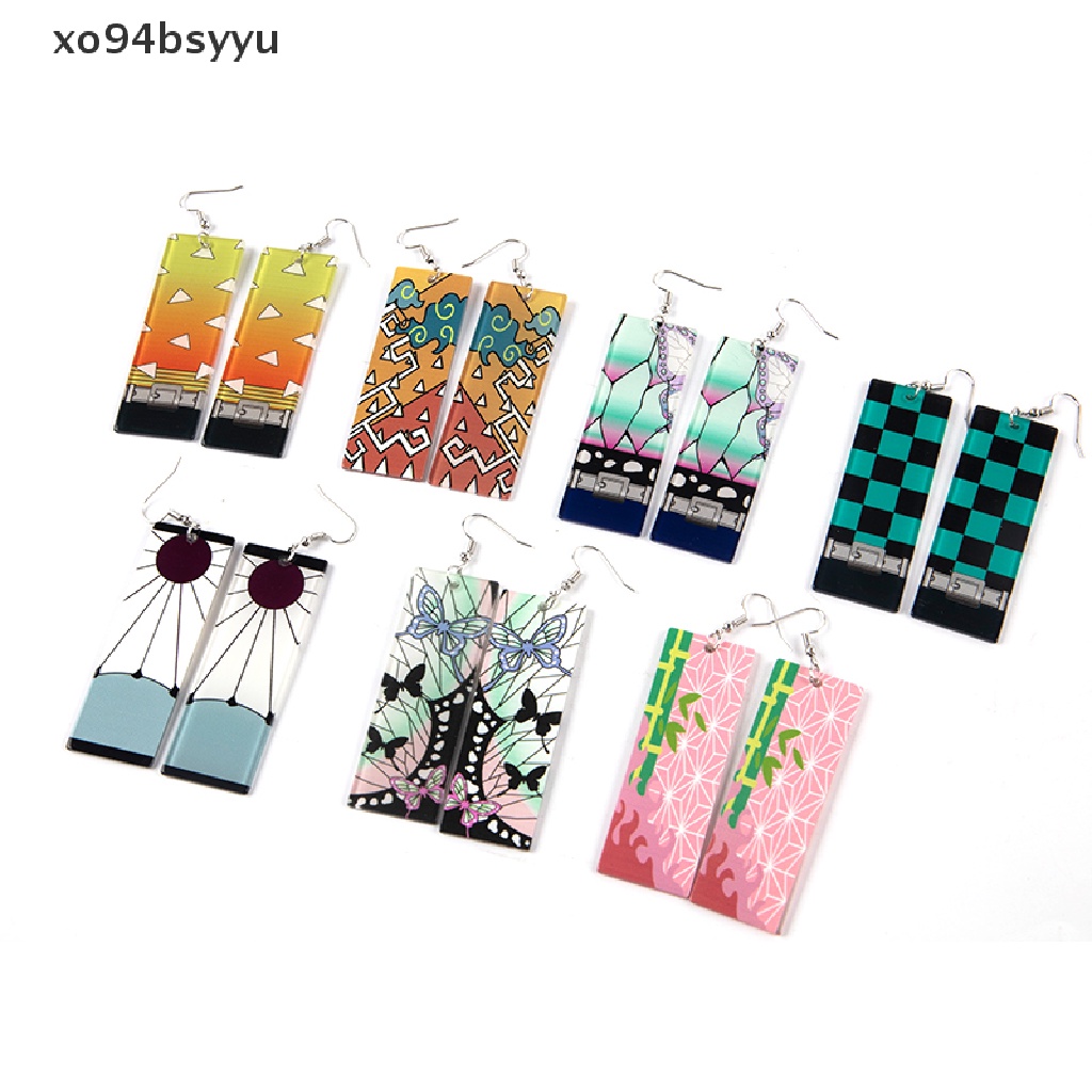 Khuyên Tai Dáng Tròn xo94bsyyu Bằng Acrylic Phong Cách Anime Cho Nữ