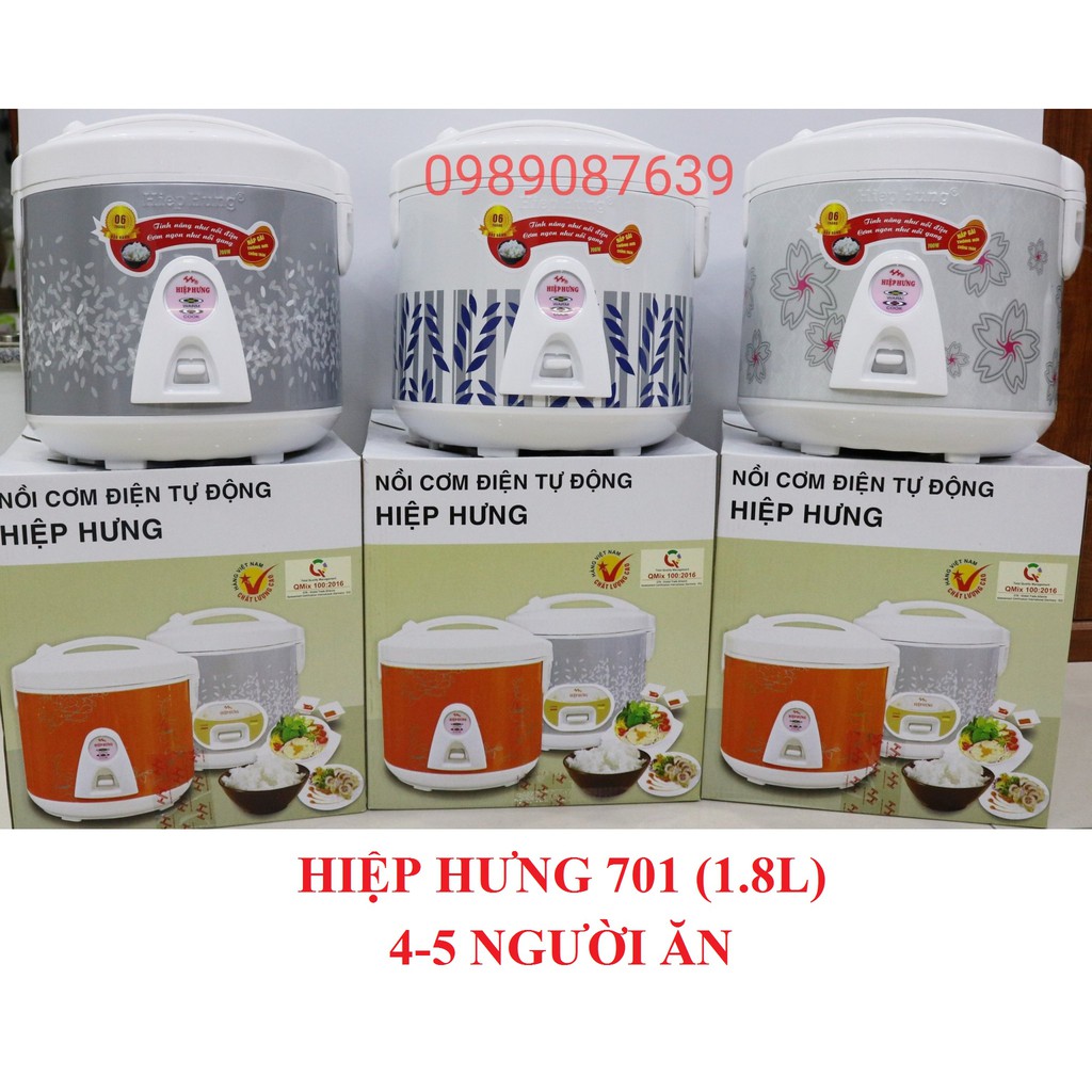  Nồi Cơm Điện Hiệp Hưng Dung Tích 1L, 1.2L, 1.8L, An Toàn Chất Lượng, Bảo Hành 12 Tháng