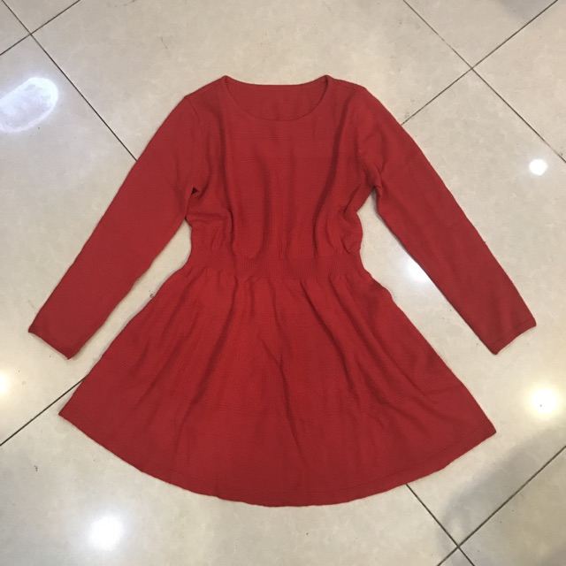 ĐẦM LEN DỆT KIM DÁNG XOÈ D010 | BigBuy360 - bigbuy360.vn