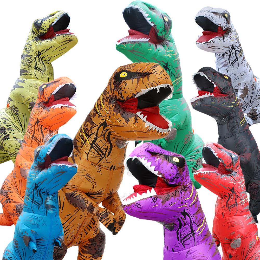 Trang phục hóa trang khủng long hoạt hình T-Rex bơm hơi dễ thương