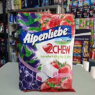 Kẹo Mềm Alpenliebe 2Chew Hương Hỗn Hợp Dâu & Nho Gói 25 Viênx3.5g