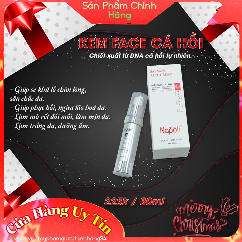 Kem Face Cá Hồi Napoli 💥 Chính Hãng 💥 Salmon Face Cream Napoli Ngừa Lão Hóa Da