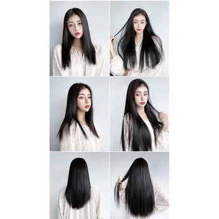 Tóc Giả Kẹp U Thẳng Dài Giúp Làm Dày Tóc