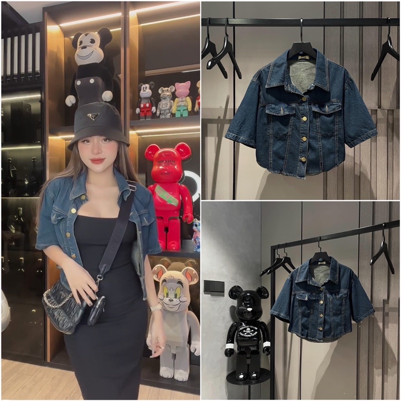 Áo Jean Cộc Tay Siêu Xinh