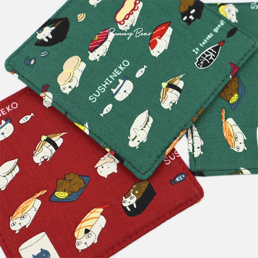 Lót ly vải in hình xinh xắn | Bunny Bear