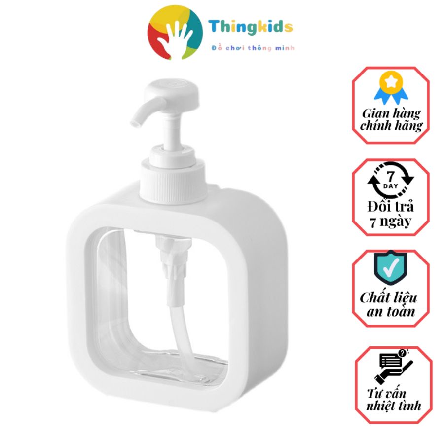 Bình Đựng Sữa Tắm Dầu Gội Sữa Rửa Tay Dạng Nhấn 300ml 500ml - Thingkids