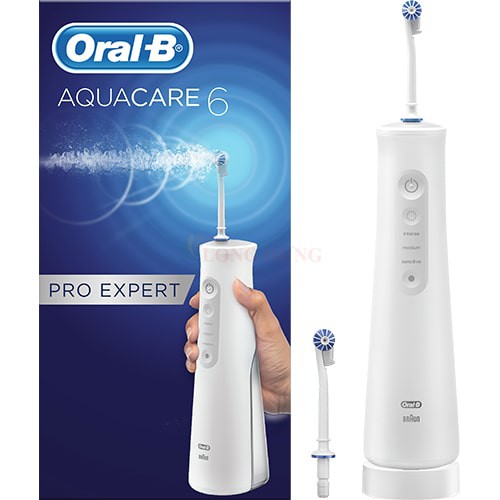 Máy tăm nước vệ sinh răng miệng Oral-B Aquacare 6 Pro-Expert - Hàng nhập khẩu