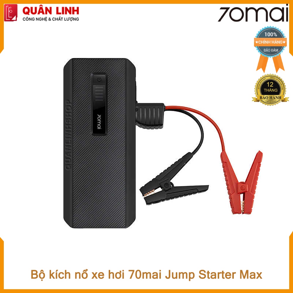 Bộ kích nổ xe hơi kiêm sạc dự phòng 18.000mAh 70mai Jump Starter Max MidrivePS01 Bảo hành 12 tháng