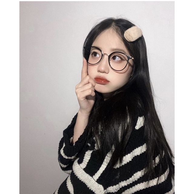 Kính Không Độ, Kính Cận Mắt Mèo Kim Loại Nam Nữ 8275 chống ánh sáng xanh, UV400 Jolie Eyewear