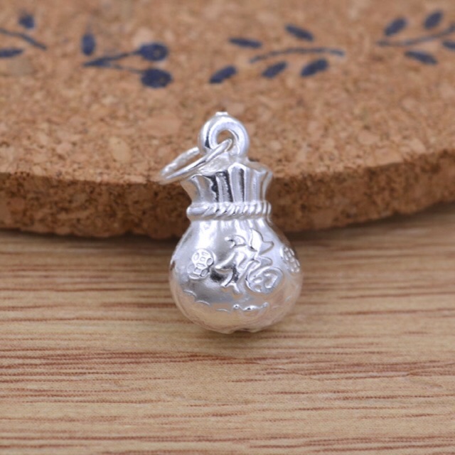 [S925] Charm bạc treo túi tiền - MH088
