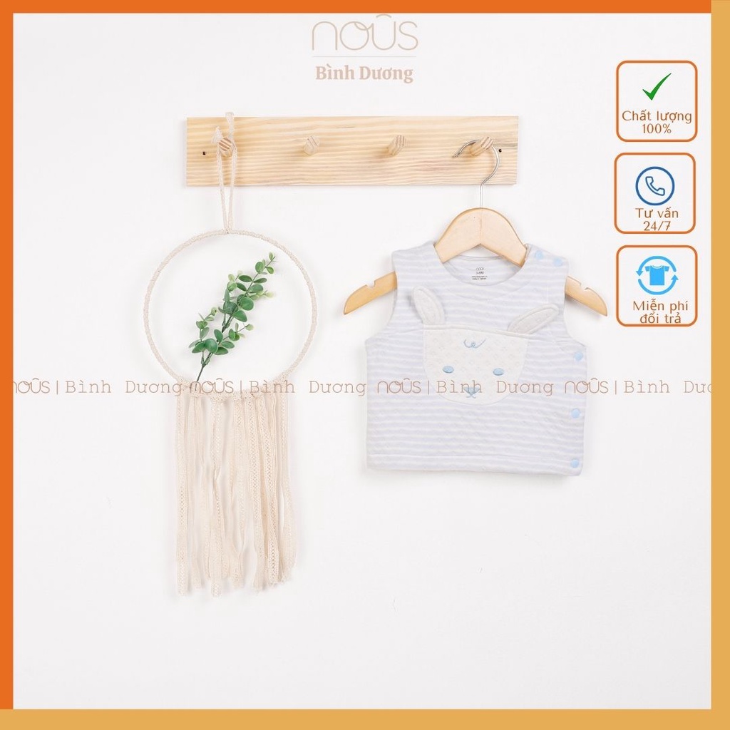 Áo gilet Nous hình cừu, kẻ ngang Nu Choux đủ màu - Nous Bình dương - Bipbipstore