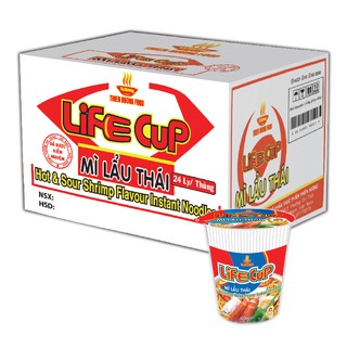 Mì Life Cup Lẩu Thái 60g thùng 24 ly