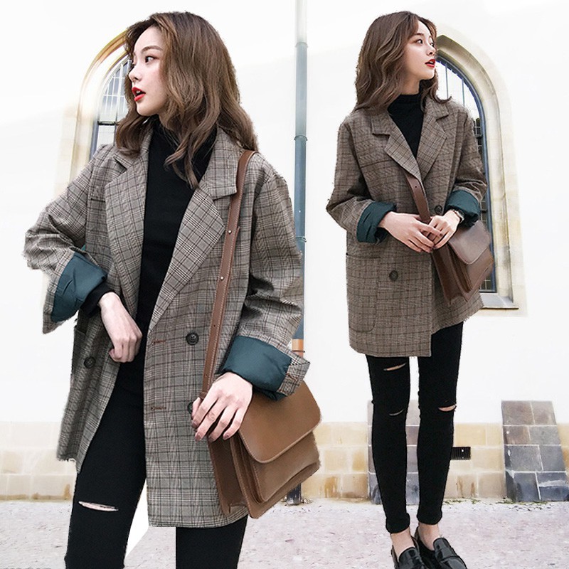 ÁO BLAZER LÓT XANH